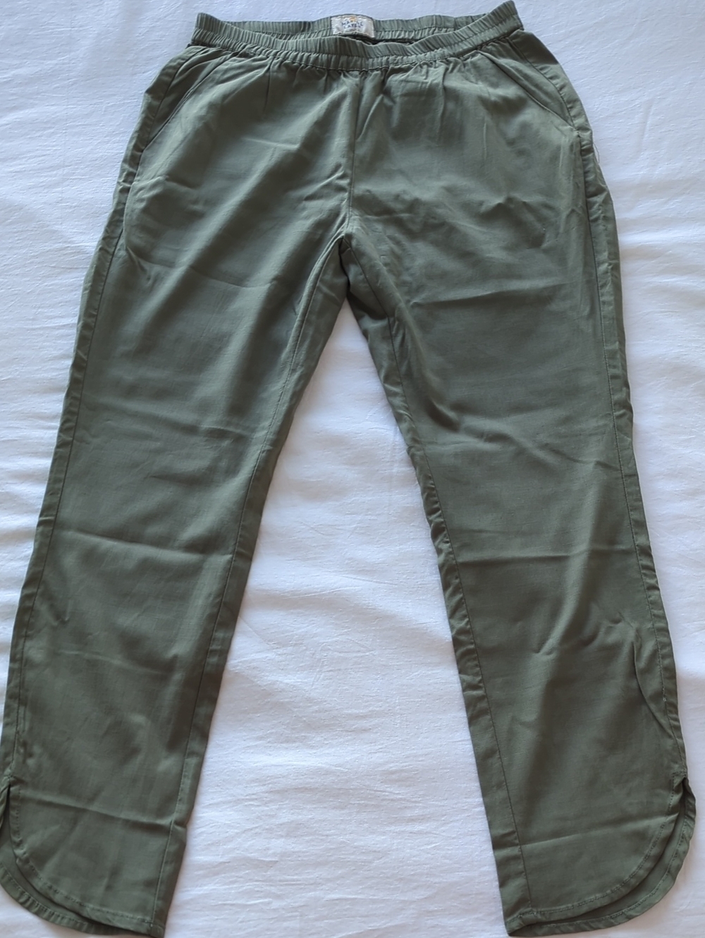 Marine Layer Allison Tencel Dusty Olive Pant - Small